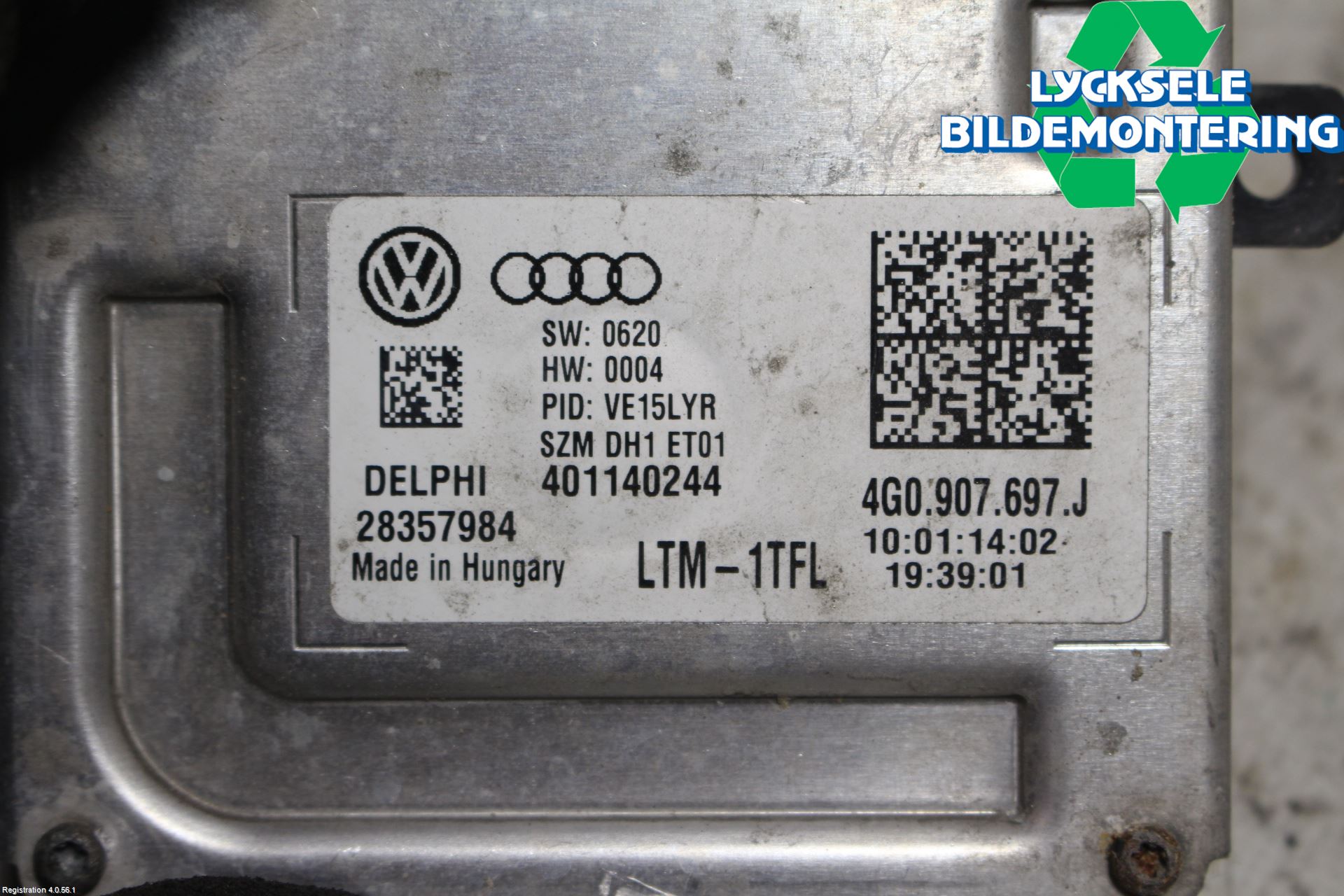 Volkswagen VW PASSAT CC 08-16 Styrenhet Strålkastare