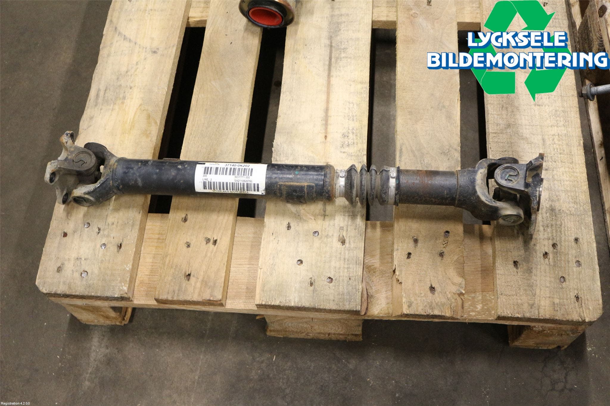 Toyota HILUX 16- Mellanaxel Främre 4Wd