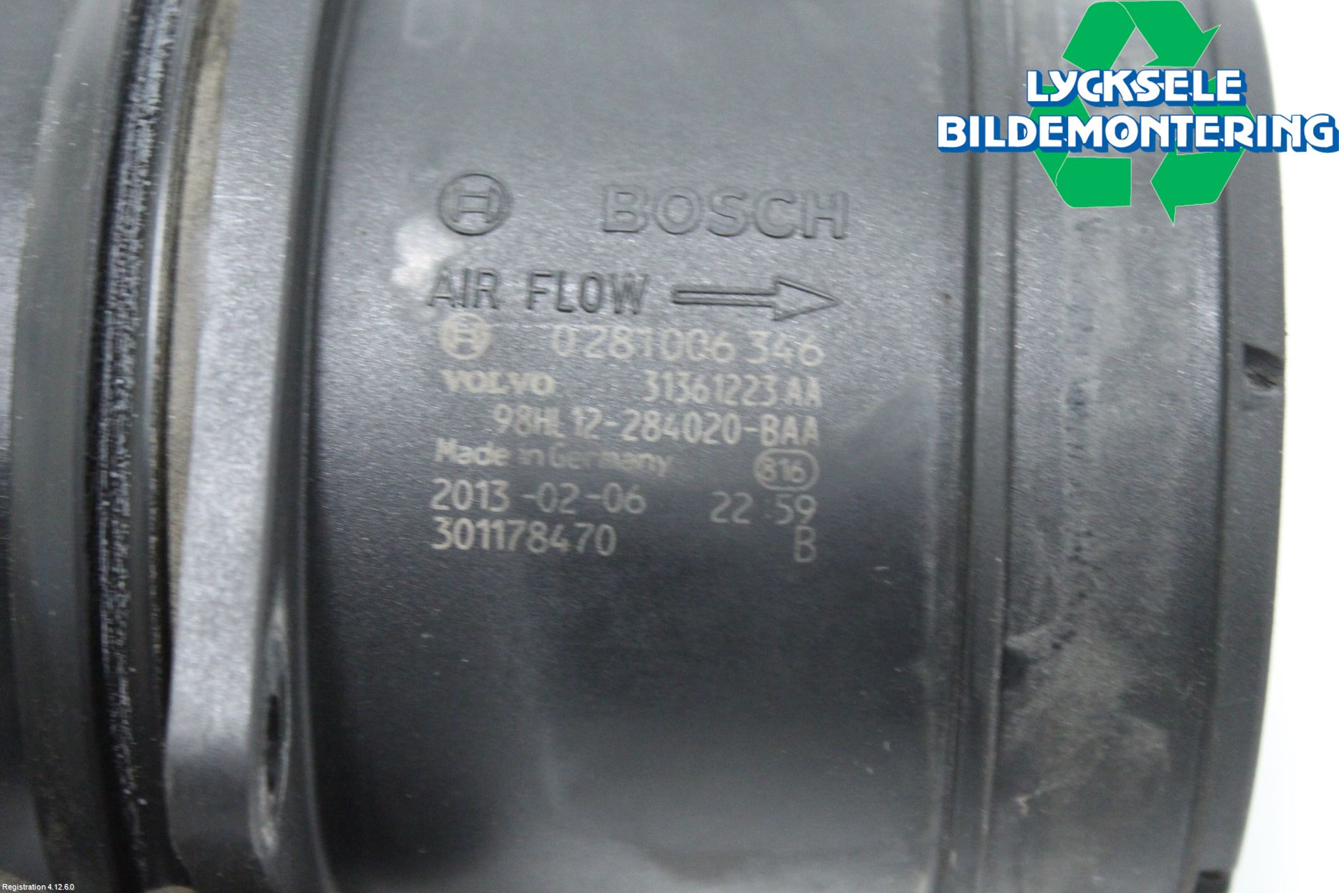 Volvo XC70 08-13 Injluftmassamätare