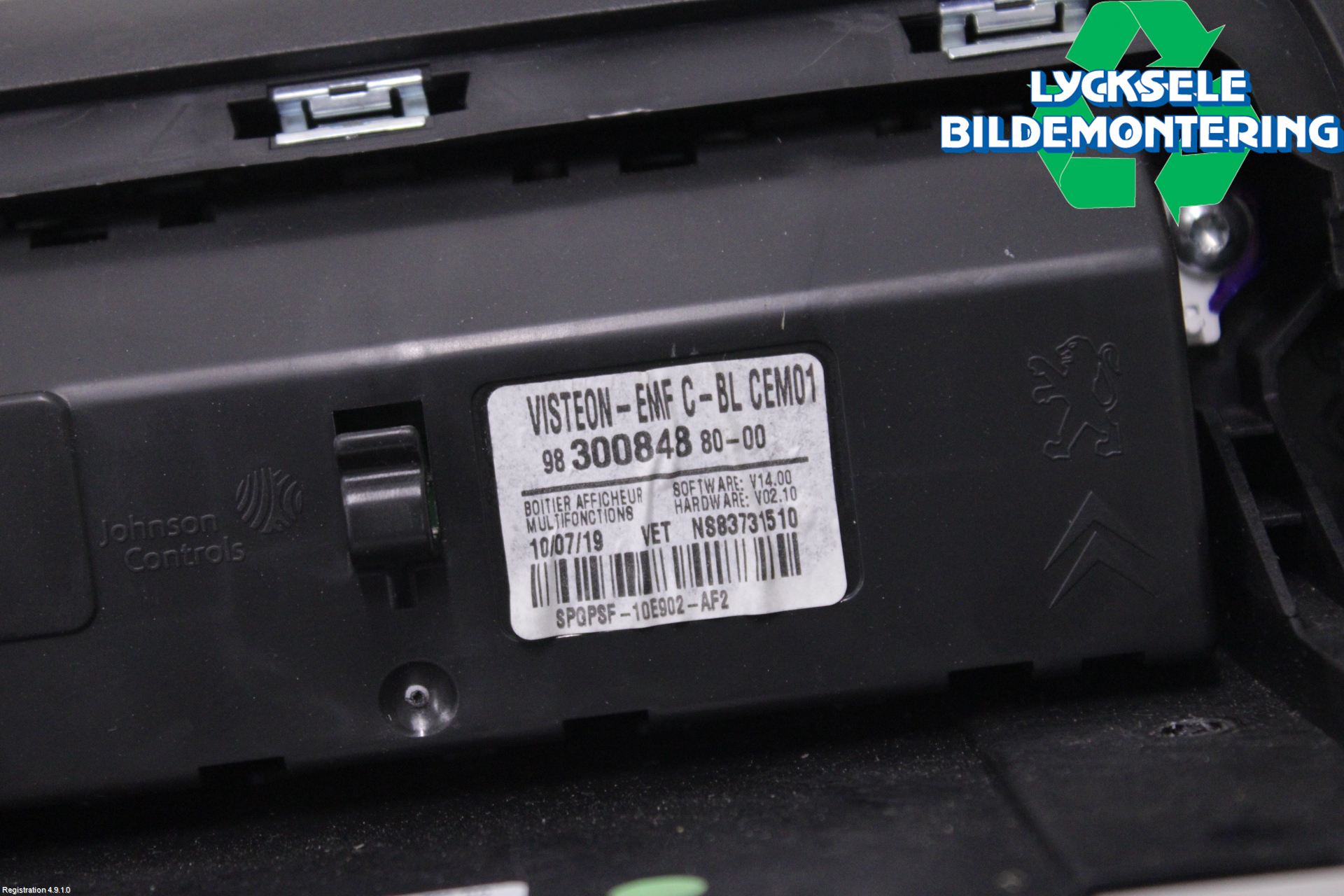 Peugeot PARTNER/E-PARTNER 19- Multifunktionsdisplay