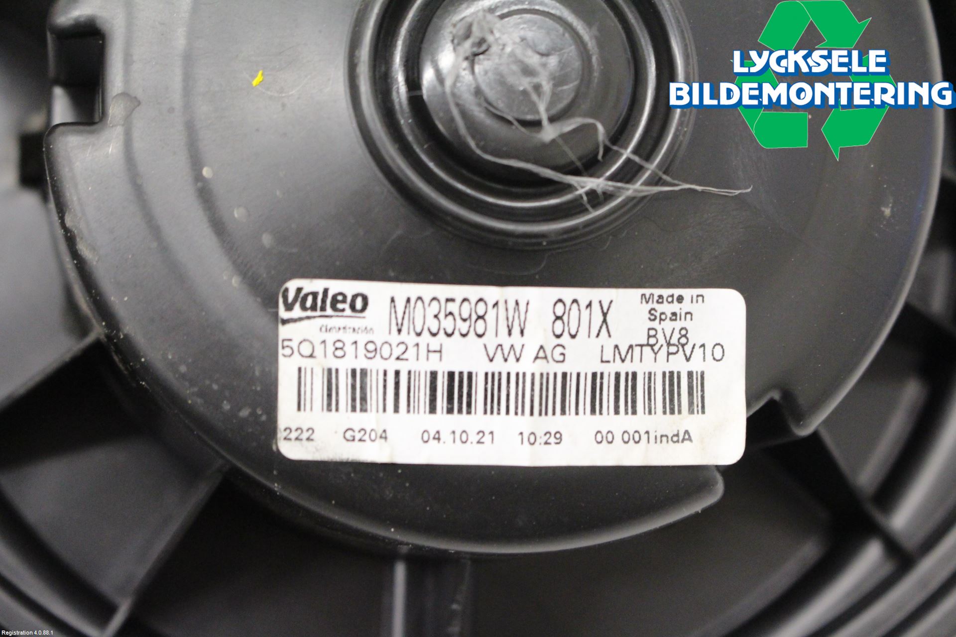 Volkswagen VW T-ROC 18- Ac Värmefläkt