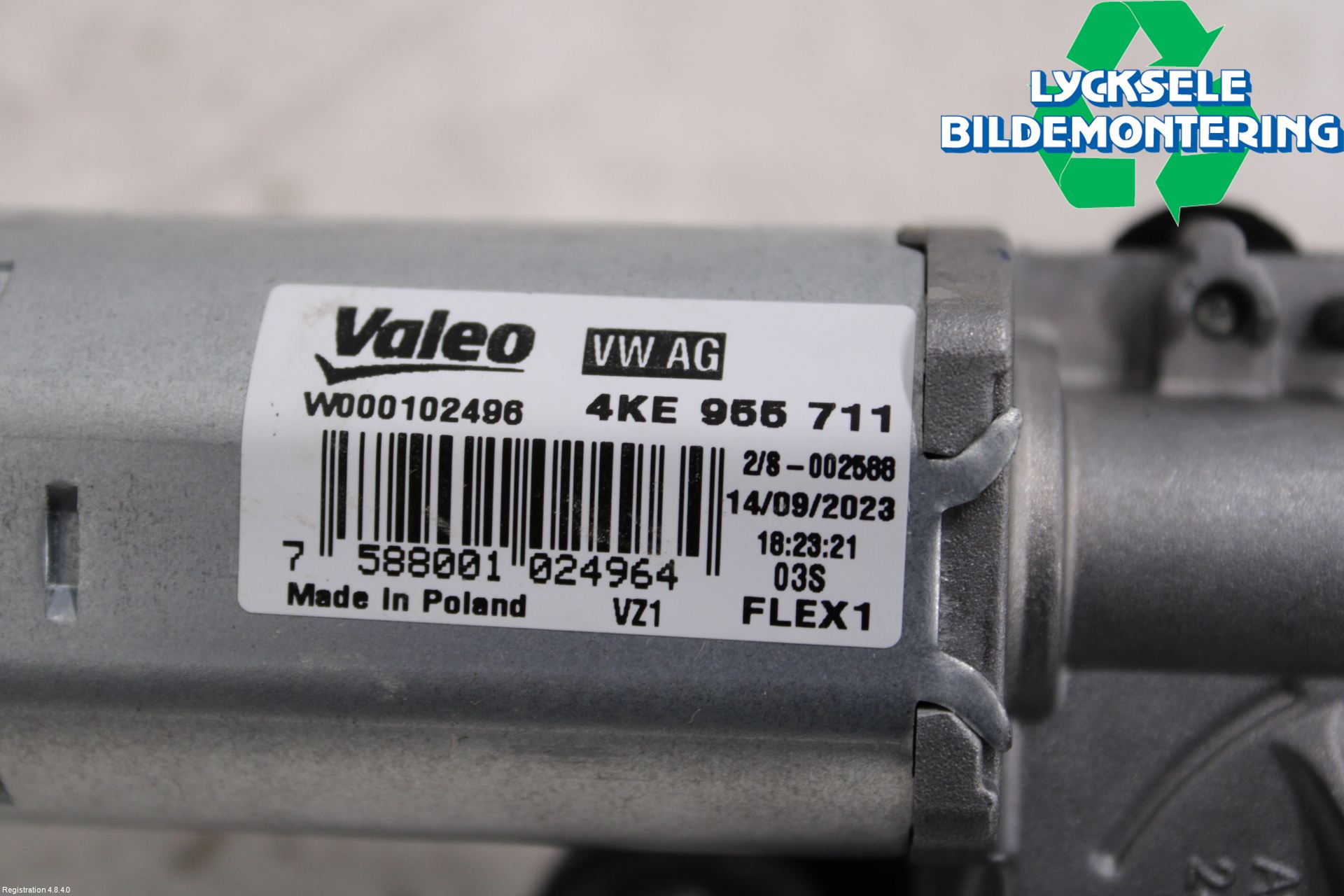 Audi A4/S4 B9 20- Torkarmotor Baklucka