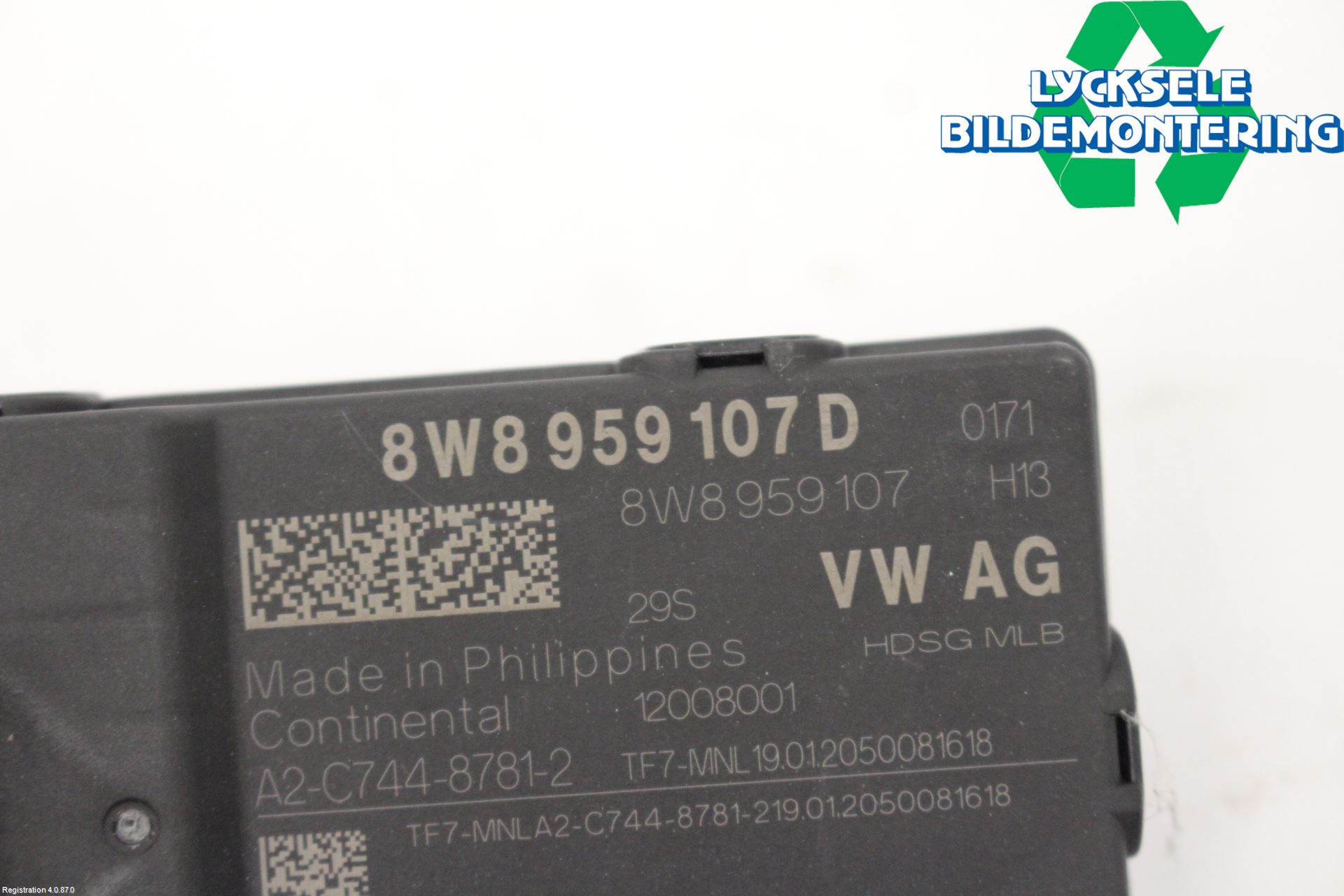 Audi E-TRON, S GE 19- Styrenhet Baklucka