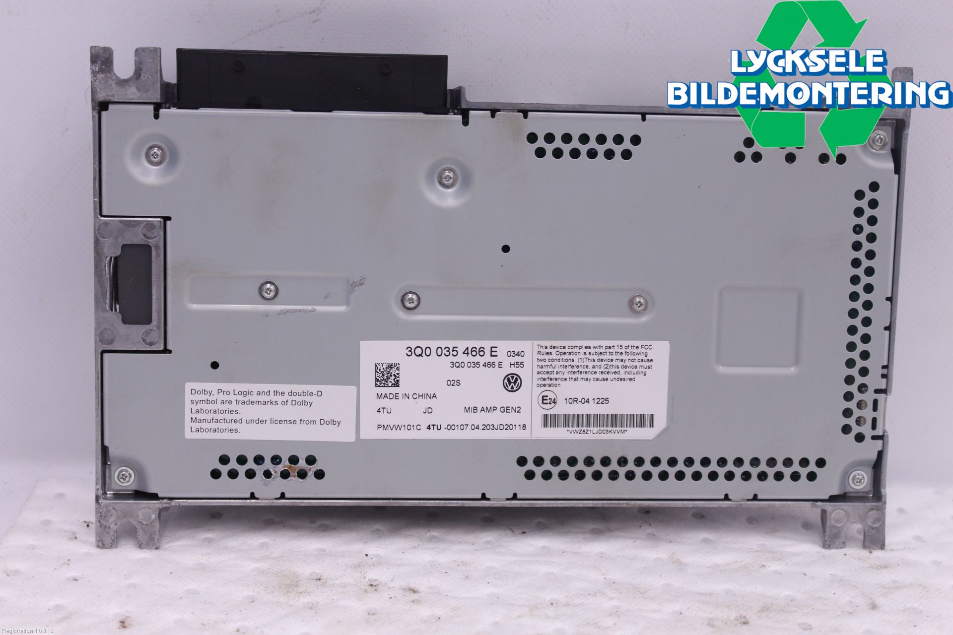 Volkswagen VW TOUAREG CR 18- Radio-Stereo Förstärkare