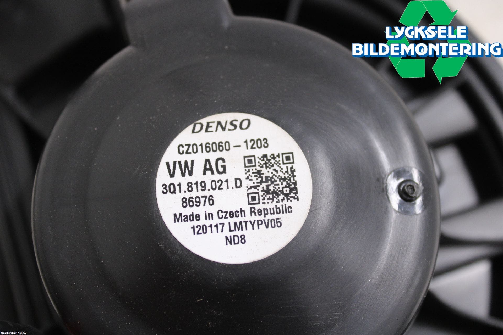 Volkswagen VW PASSAT 15-19 Ac Värmefläkt