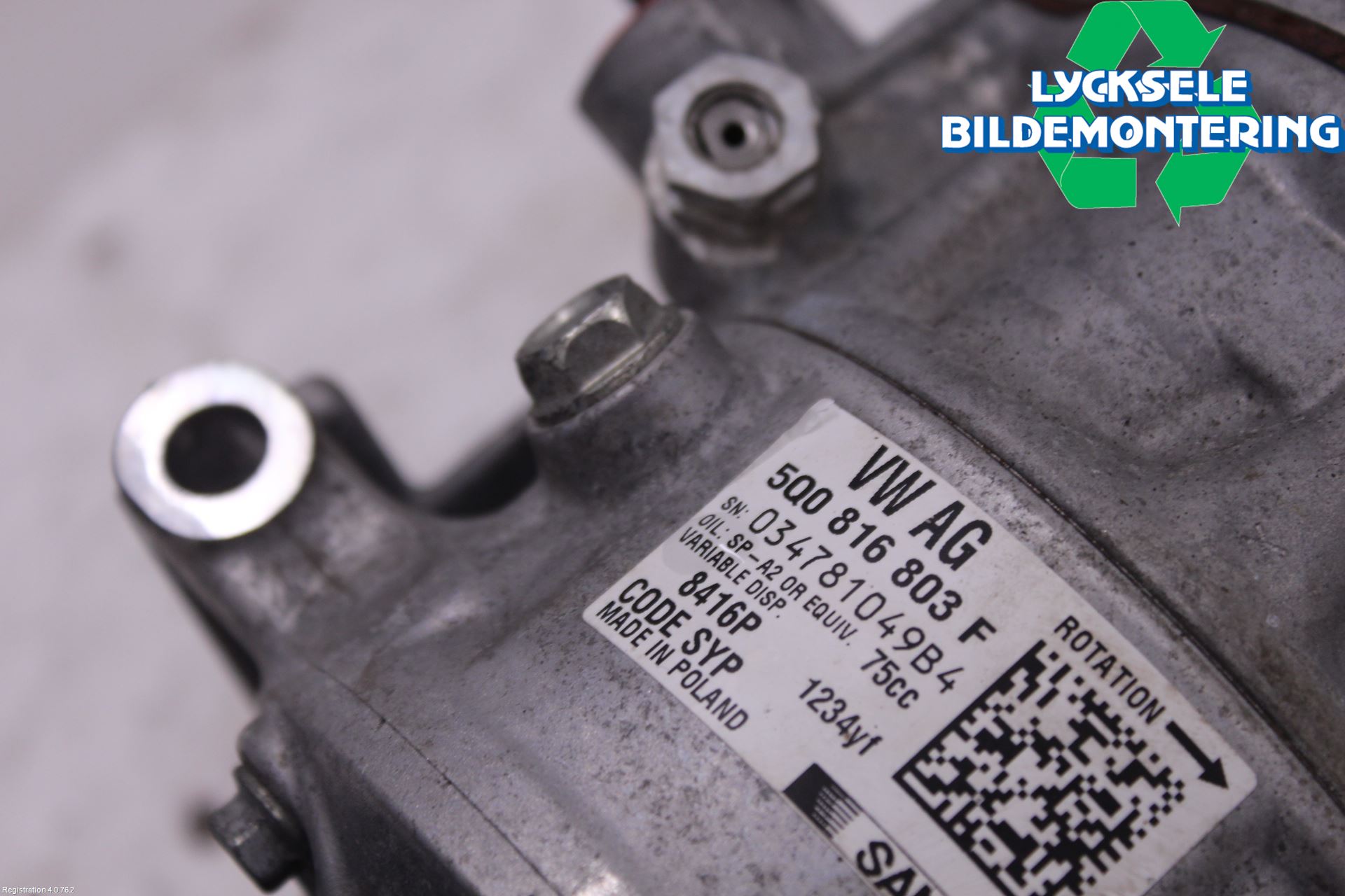 Volkswagen VW GOLF / E-GOLF VII 13-20 Ac Kompressor