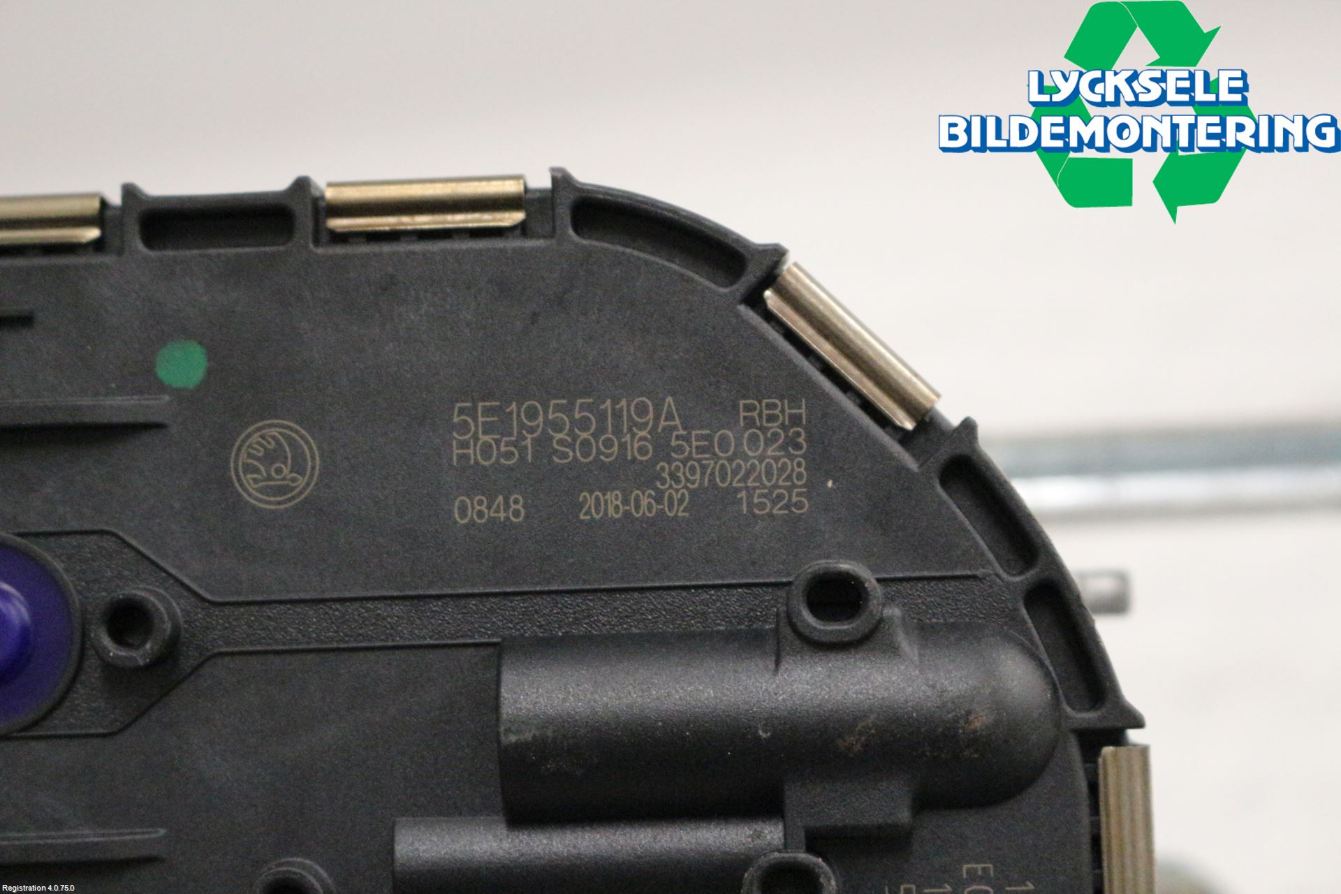 Skoda OCTAVIA (5E) 13-20 Torkarmekanism Vindruta