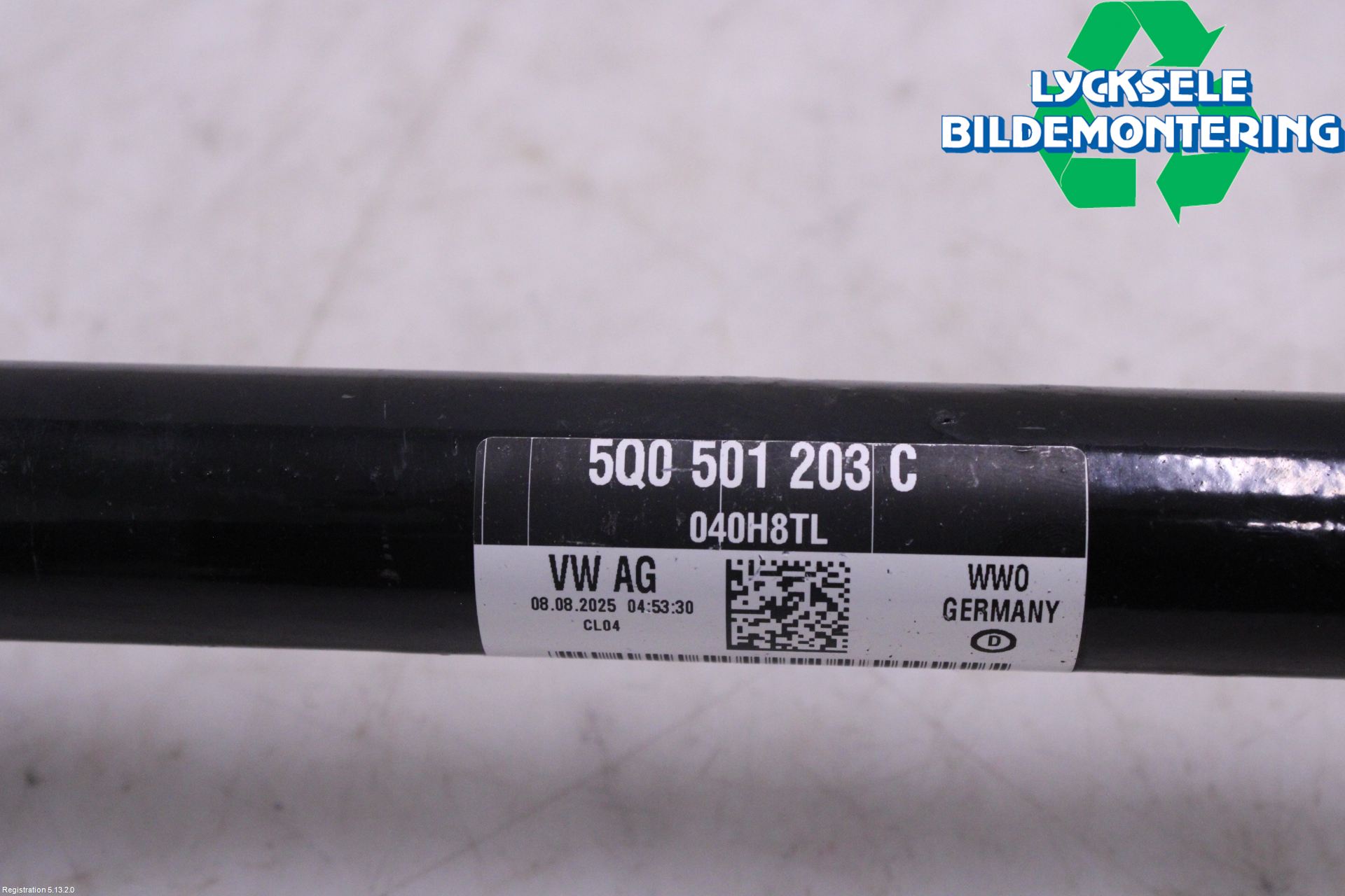 Volkswagen VW T-ROC 18- Drivaxel Bak Vänster