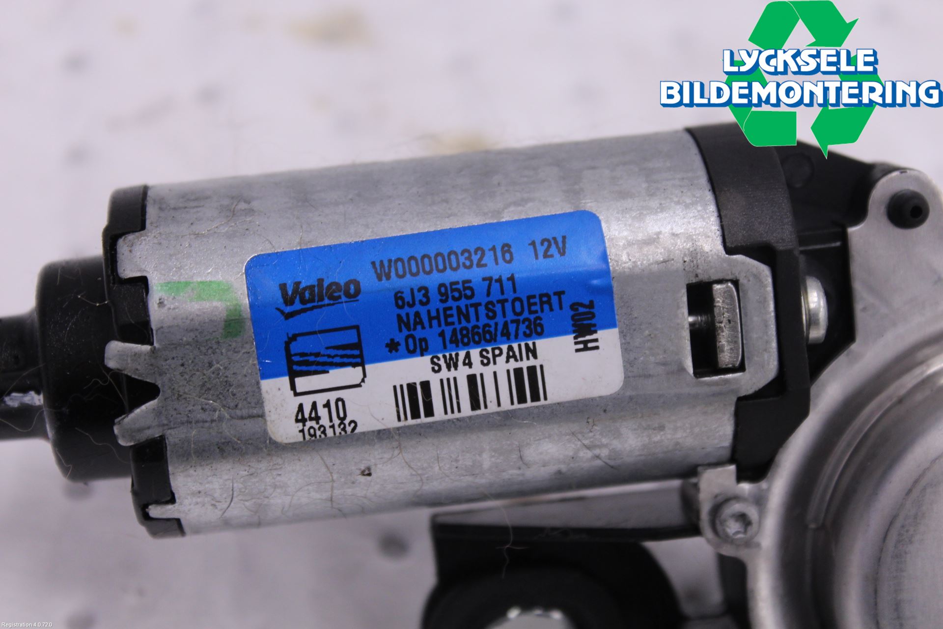 Seat IBIZA IV 08-16 Torkarmotor Baklucka