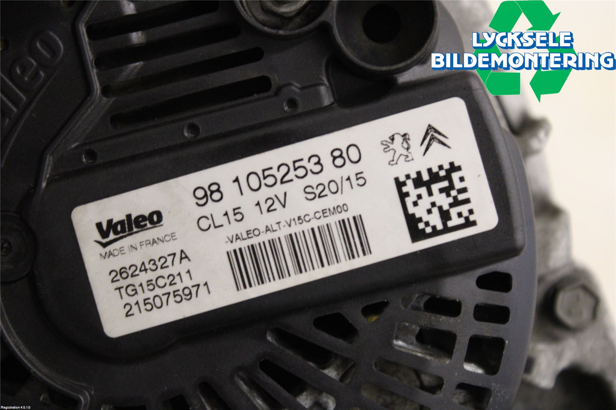 Citroen BERLINGO 08-18 Generator