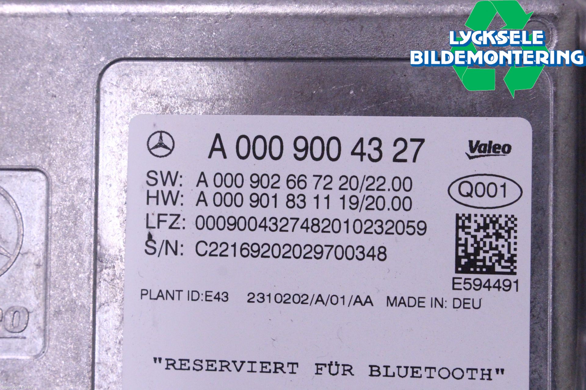 Mercedes-Benz MB GLC-KLASS (X253/C253) 15-22 Styrenhet Parkeringshjälp
