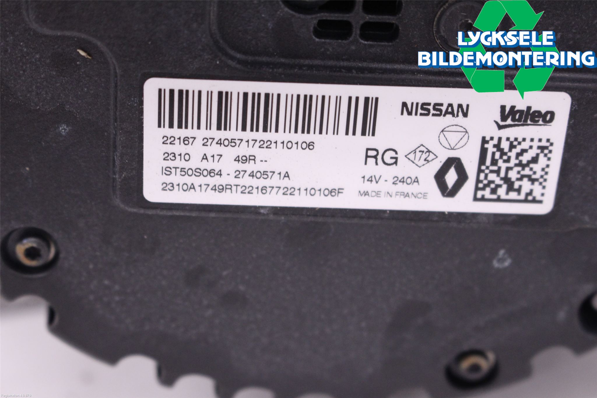 Nissan QASHQAI 21- Generator