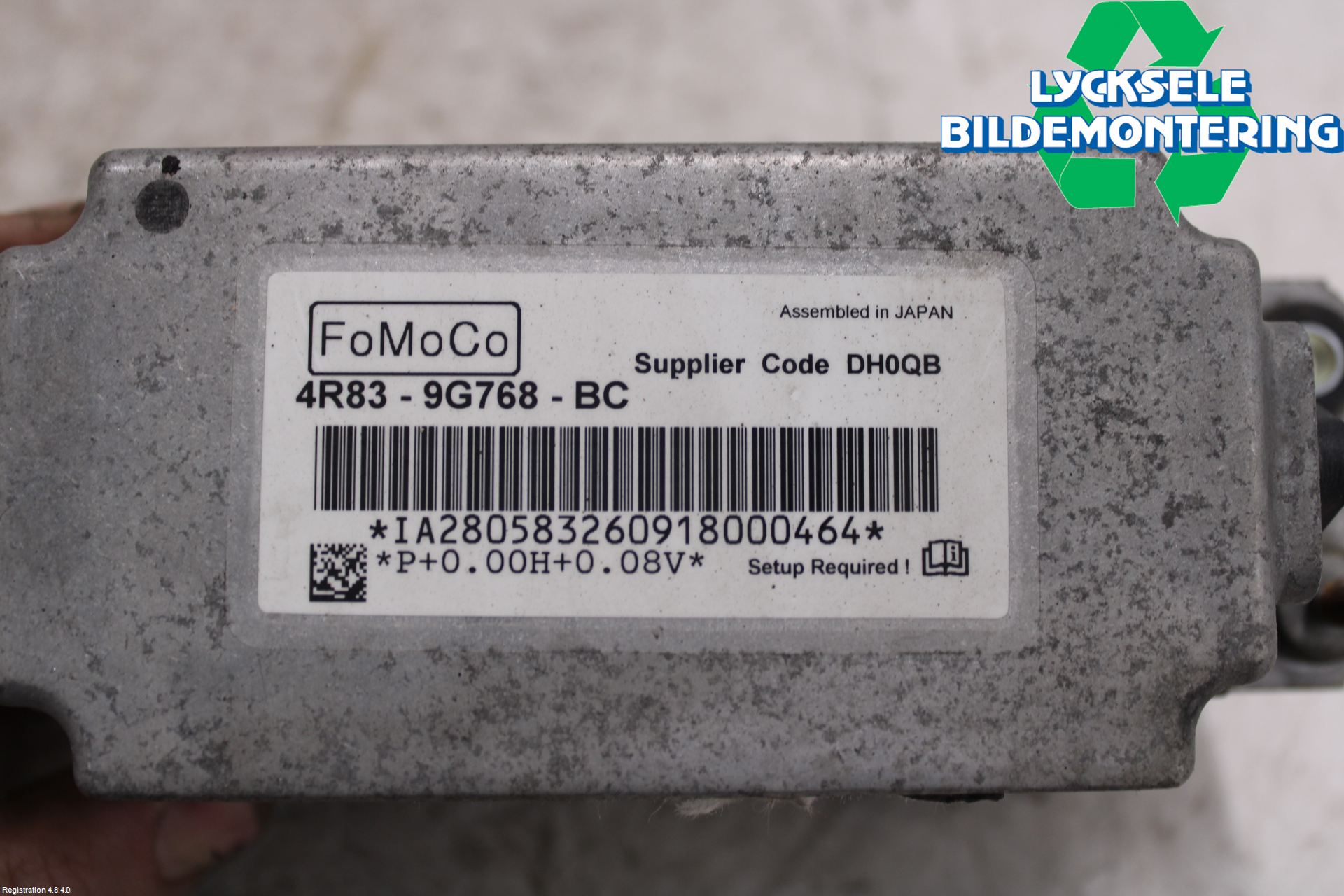 Volvo V70 08-13 Sensor Aktivt Kollisionsskydd