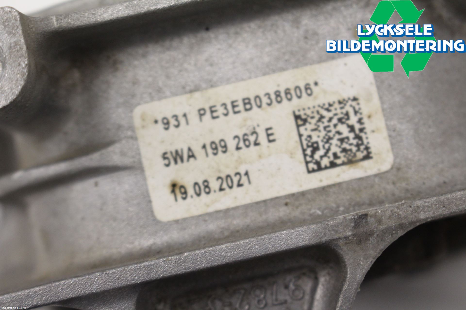 Volkswagen VW GOLF / E-GOLF VIII 20- Växellådskudde