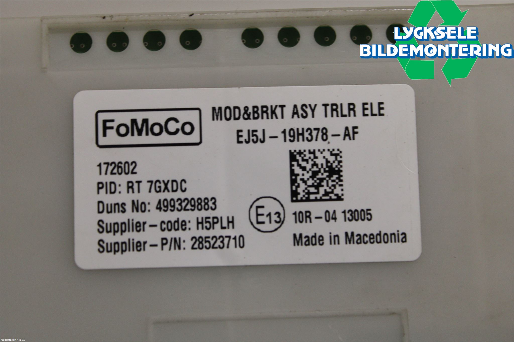 Ford KUGA 13-16 Styrenhet Dragkrok