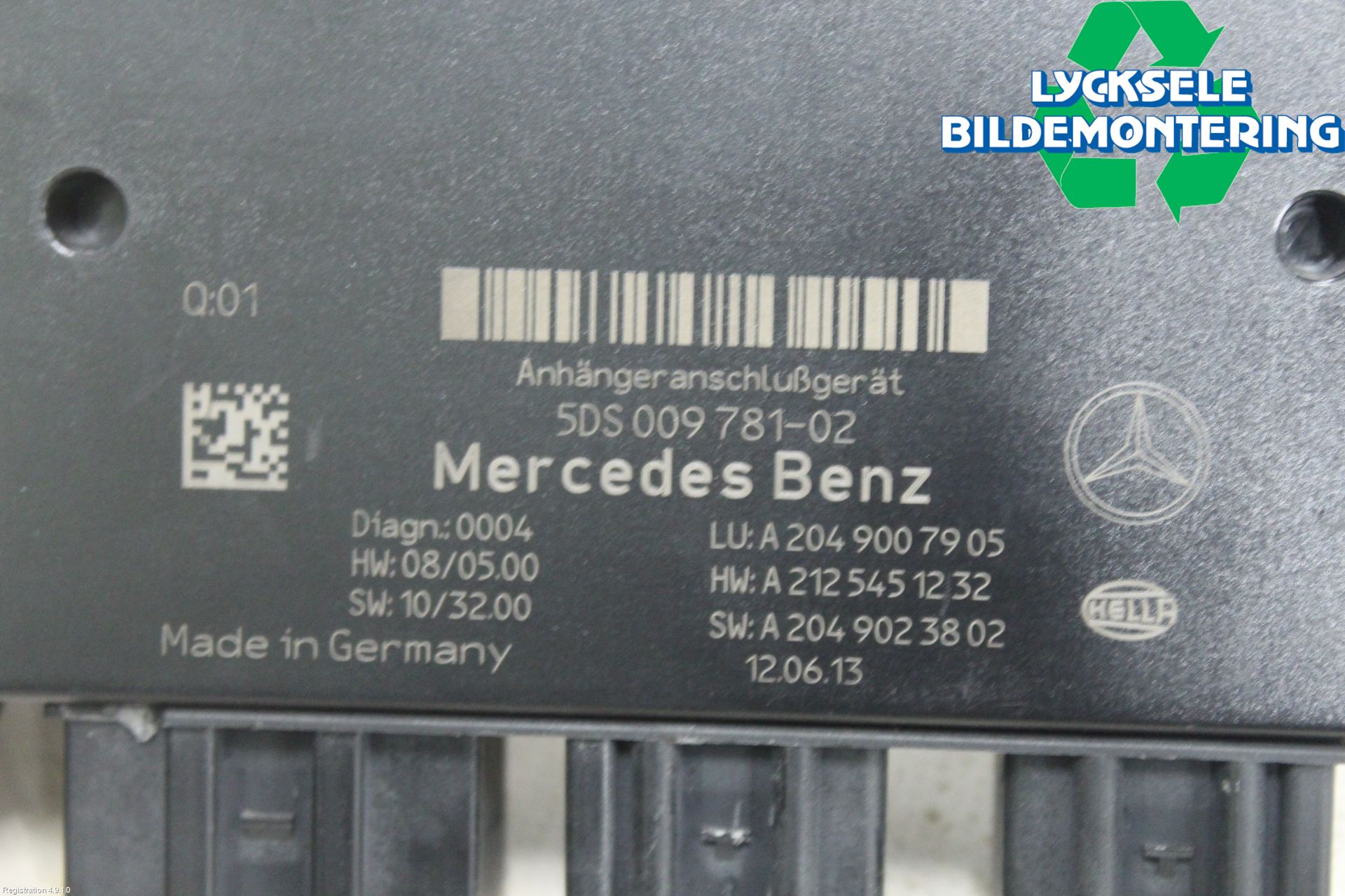Mercedes-Benz MB C-KLASS (W204) 07-15 Styrenhet Dragkrok