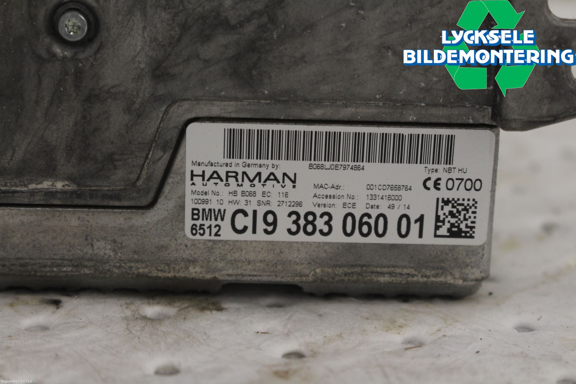 BMW 5 GT F07 09-17 Gps Navigator