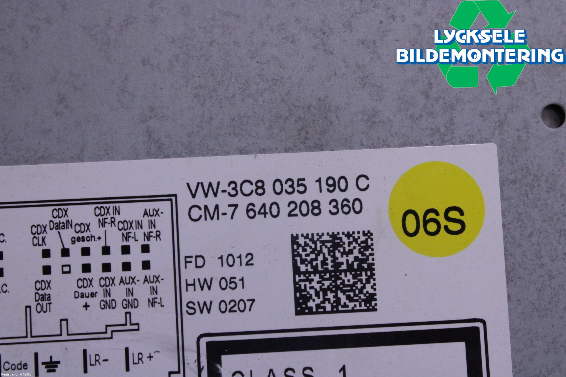 Volkswagen VW TIGUAN 07-16 Cd Radio - Multimediapanel