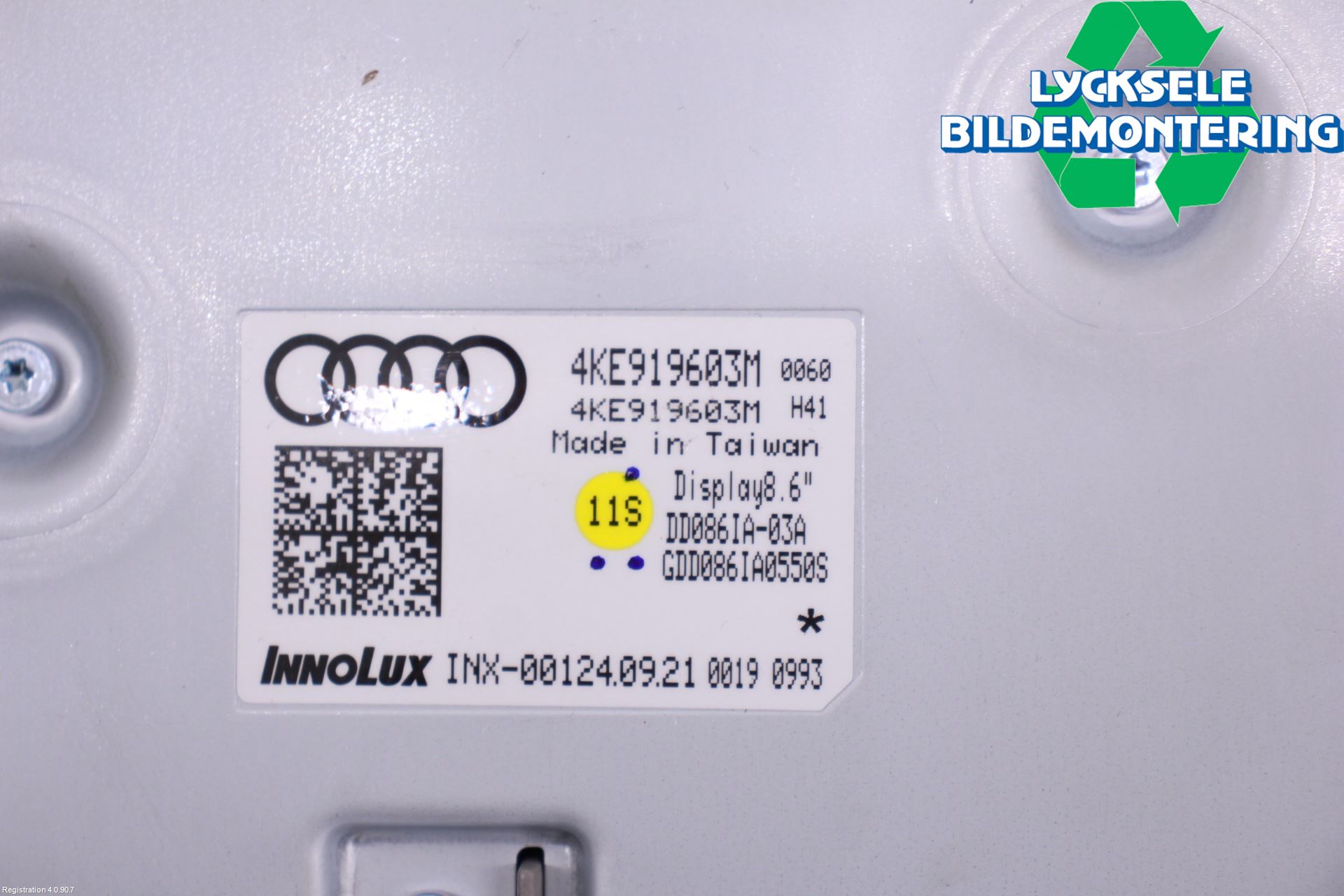 Audi E-TRON, S GE 19- Multifunktionsdisplay