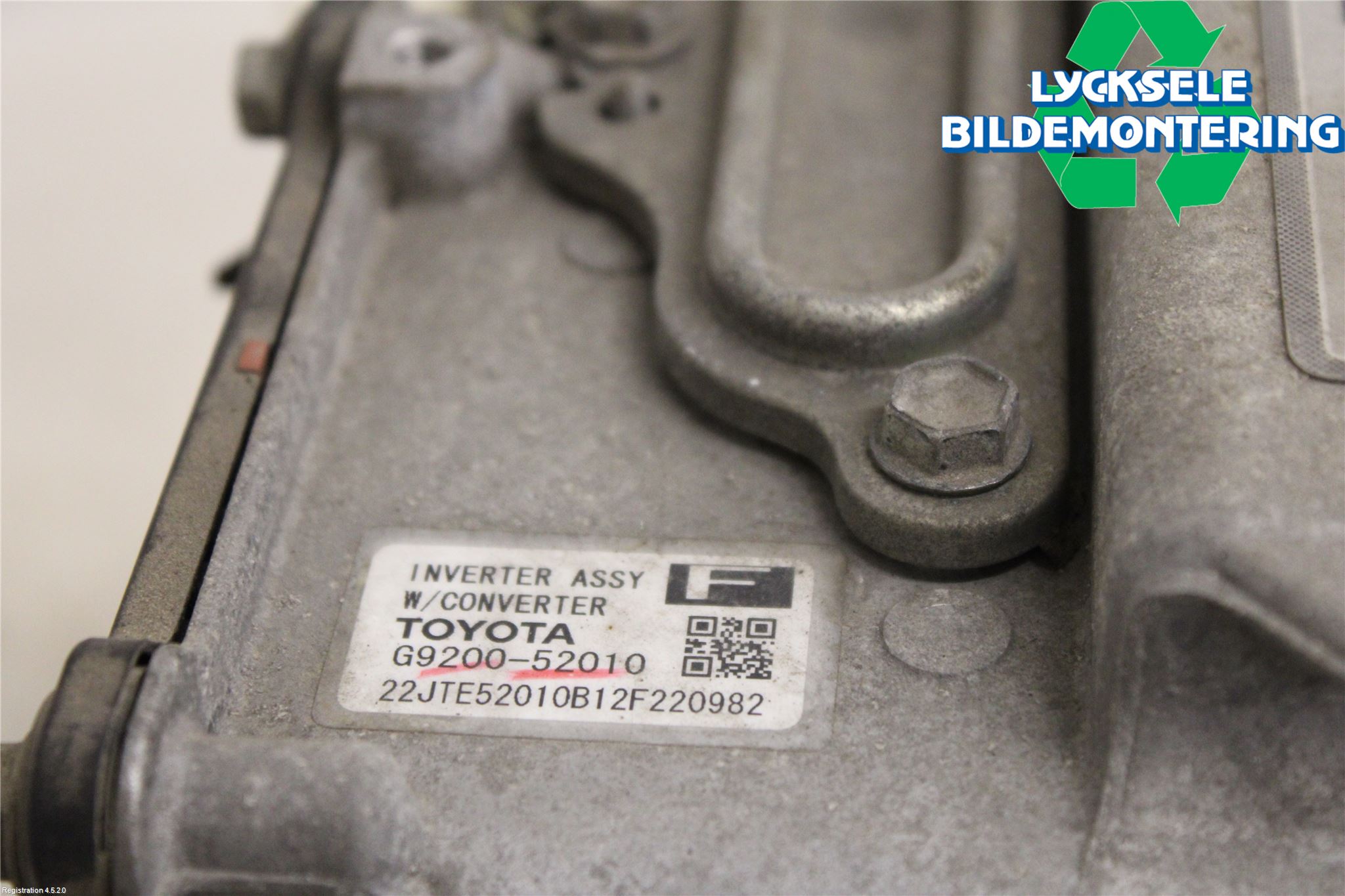 Toyota YARIS XP130 12-14 Inverter Hybrid