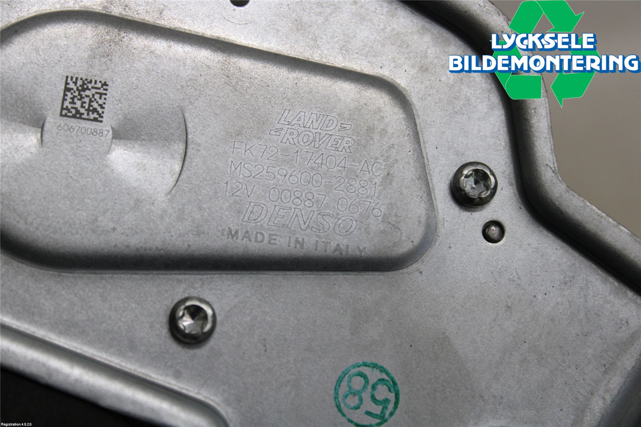 Landrover LAND ROVER DISCOVERY SPORT 15- Torkarmotor Baklucka