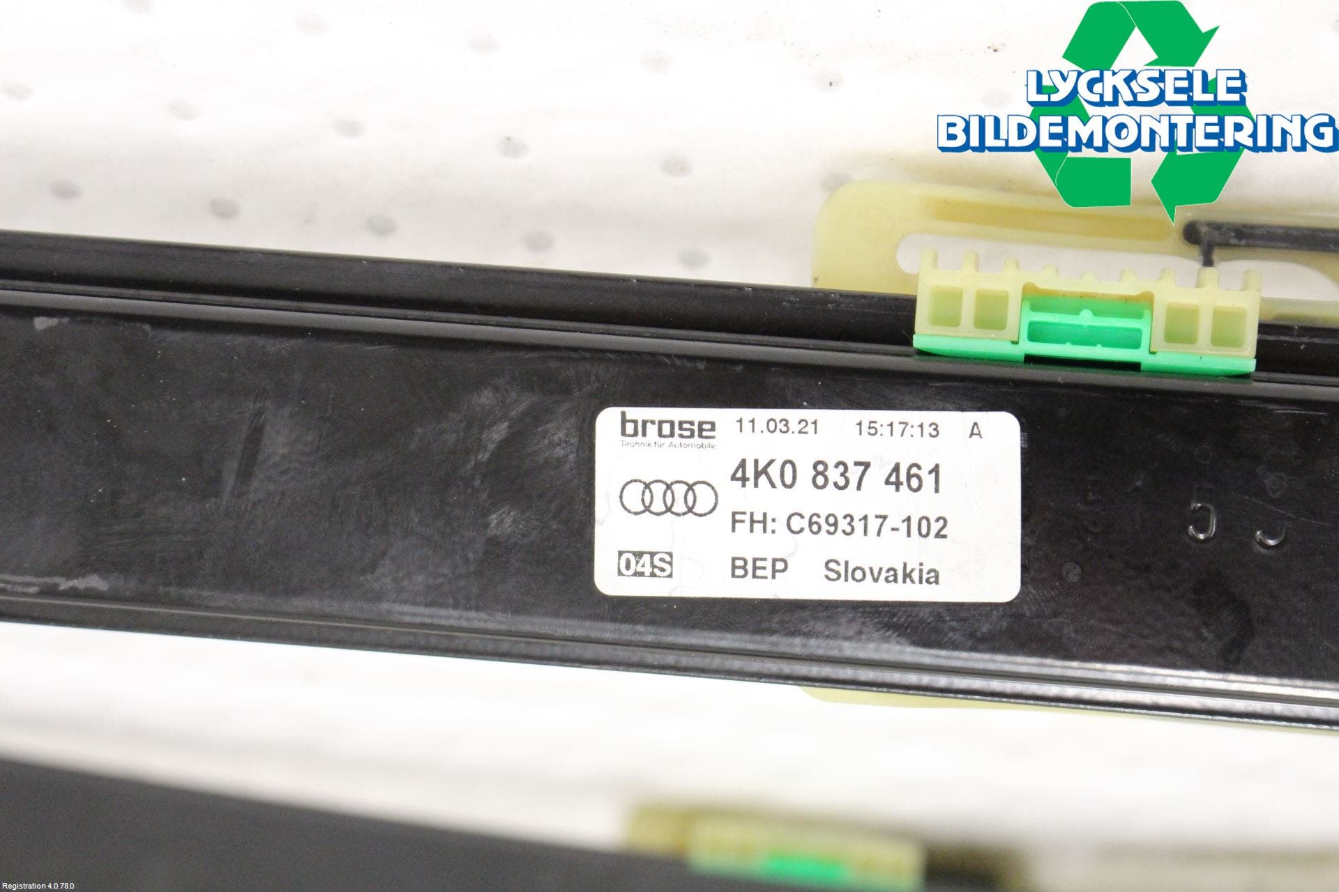 Audi A6 F2/C8 19- Fönsterhissmekanism