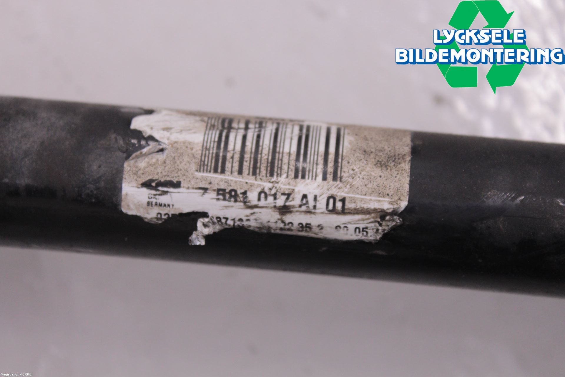 BMW 5 F10/F11/F18 09-17 Drivaxel Bak Vänster