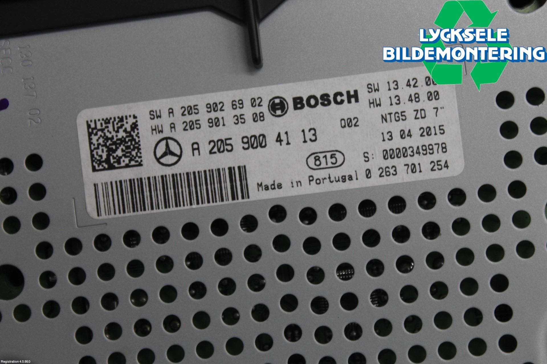 Mercedes-Benz MB C-KLASS (W205) 14-21 Bildskärm