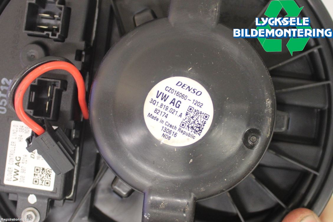 Volkswagen VW PASSAT 15-19 Ac Värmefläkt