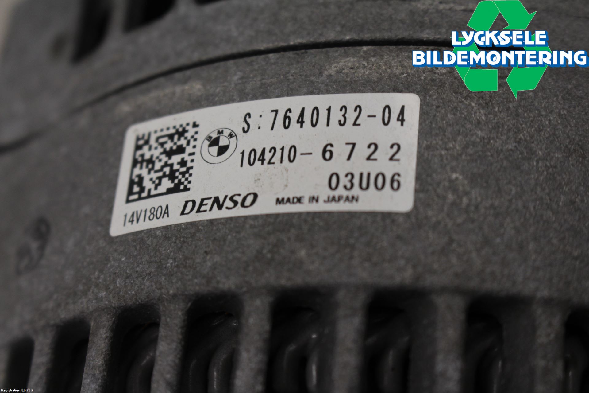 BMW 3 F30/F31/F80 12-19 Generator