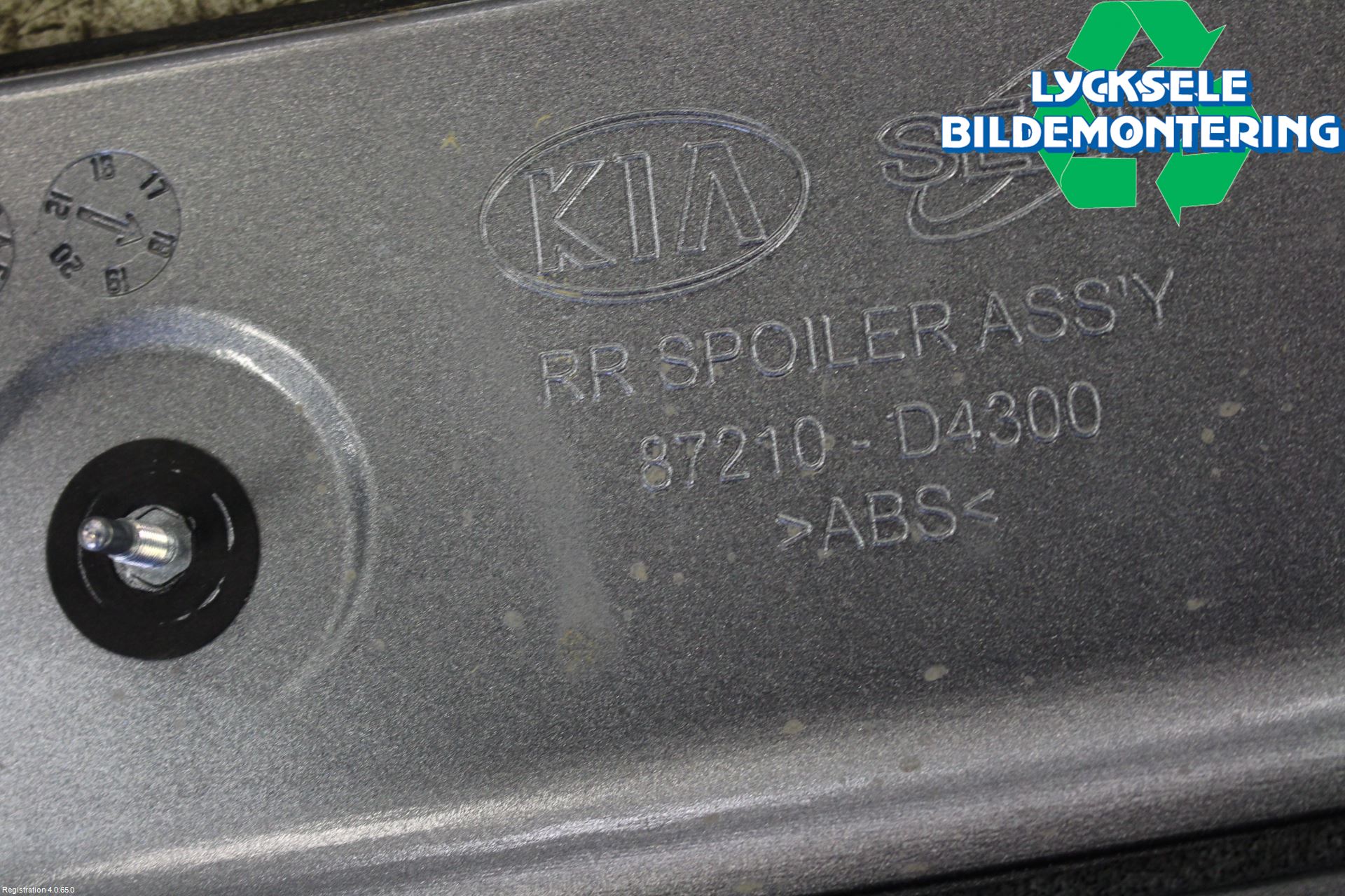 Kia OPTIMA 16-20 Spoiler Baklucka