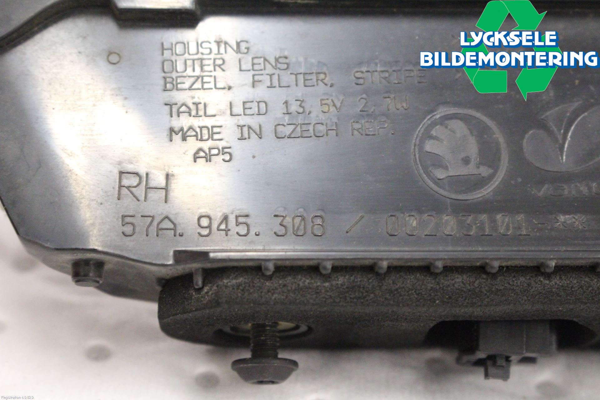 Skoda KAROQ 18- Bakljus Lucka Hö