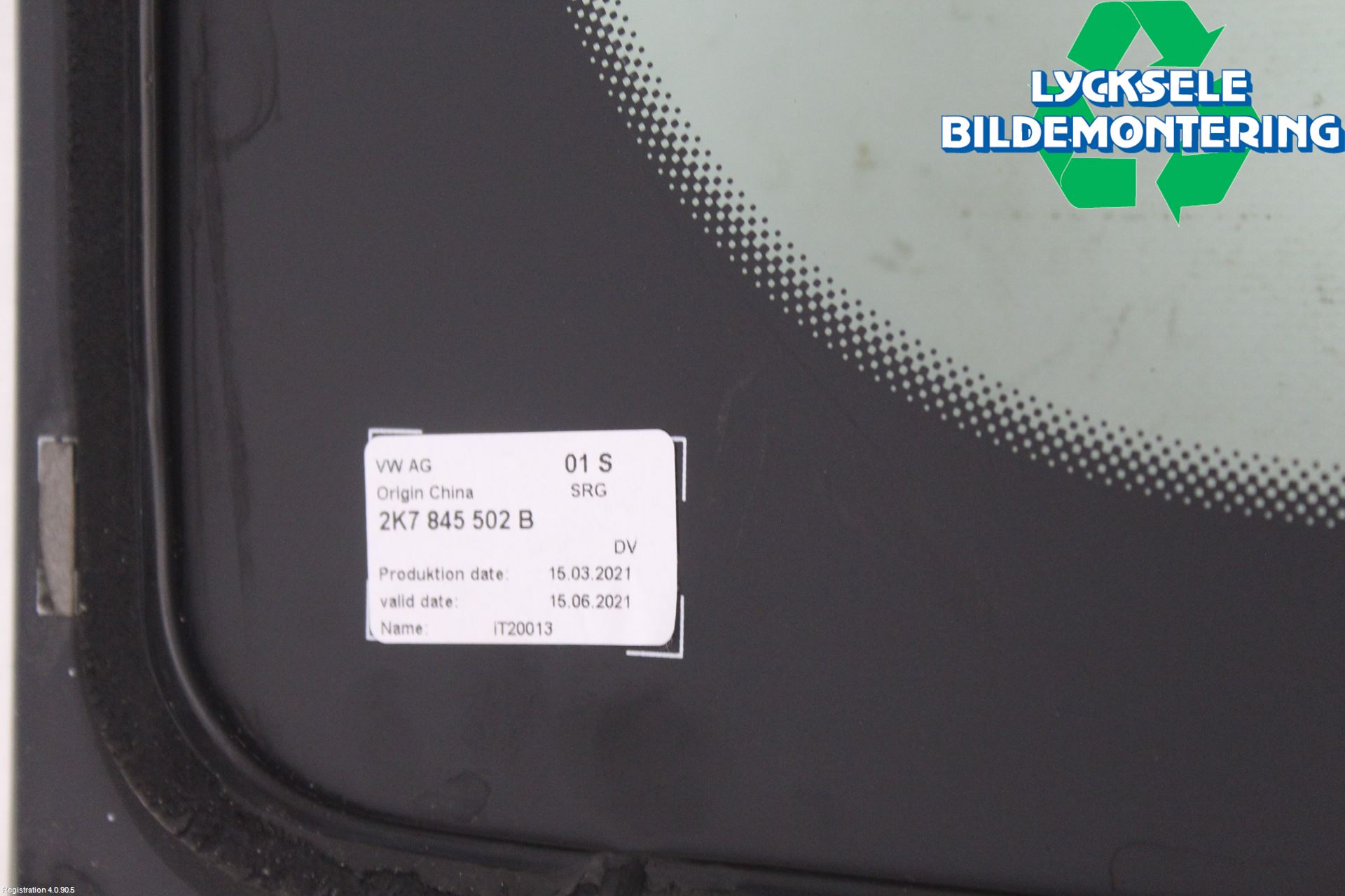 Volkswagen VW CADDY 21- Dörruta Bak Van-Skåp Hö