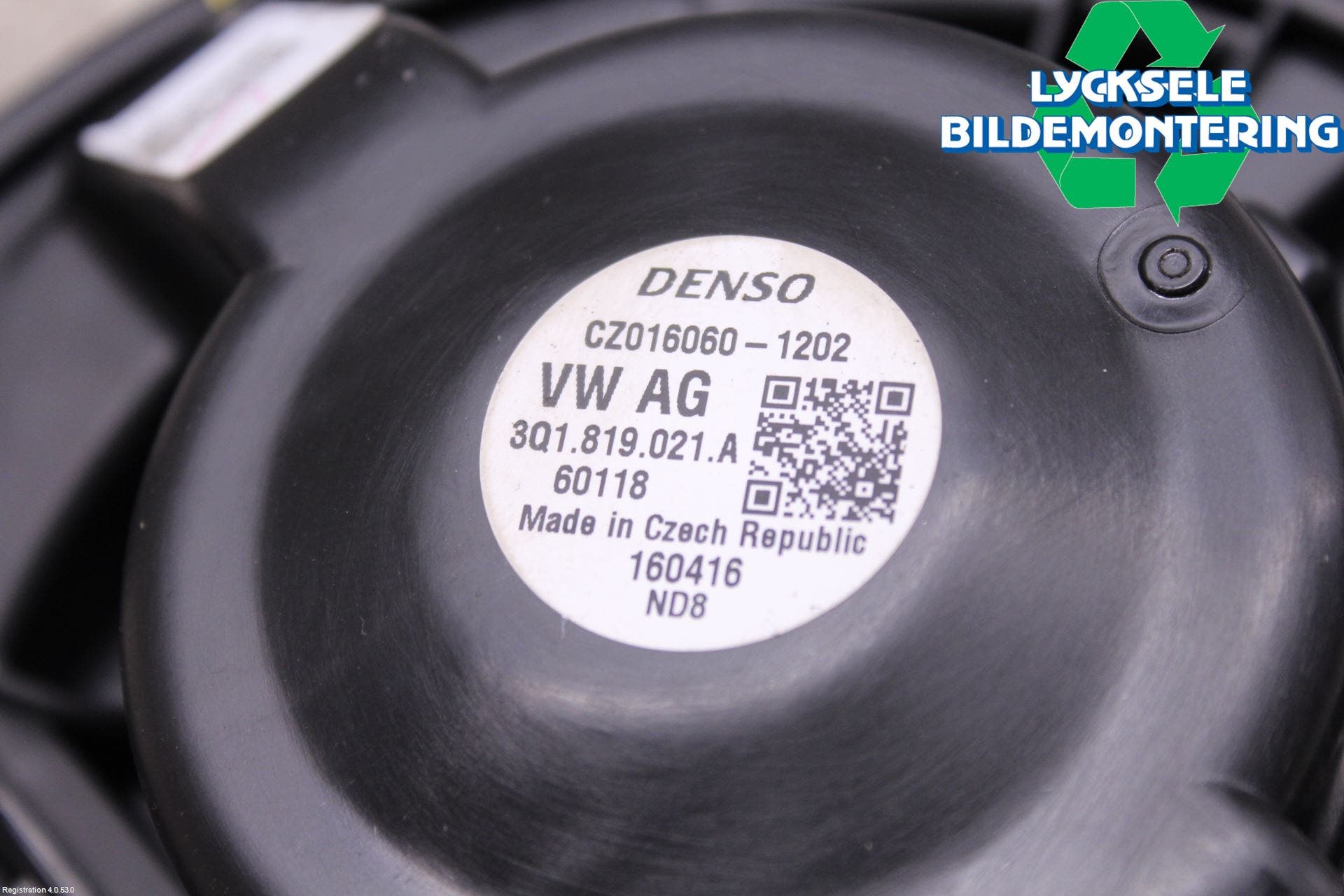 Volkswagen VW PASSAT 15-19 Ac Värmefläkt