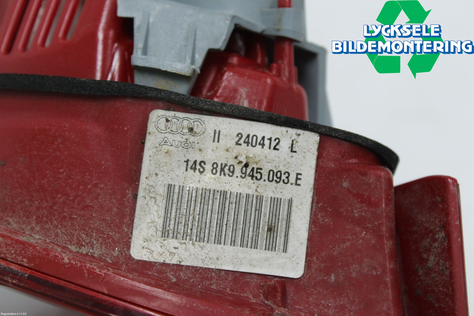 Audi A4 12-15 Bakljus Lucka Vä