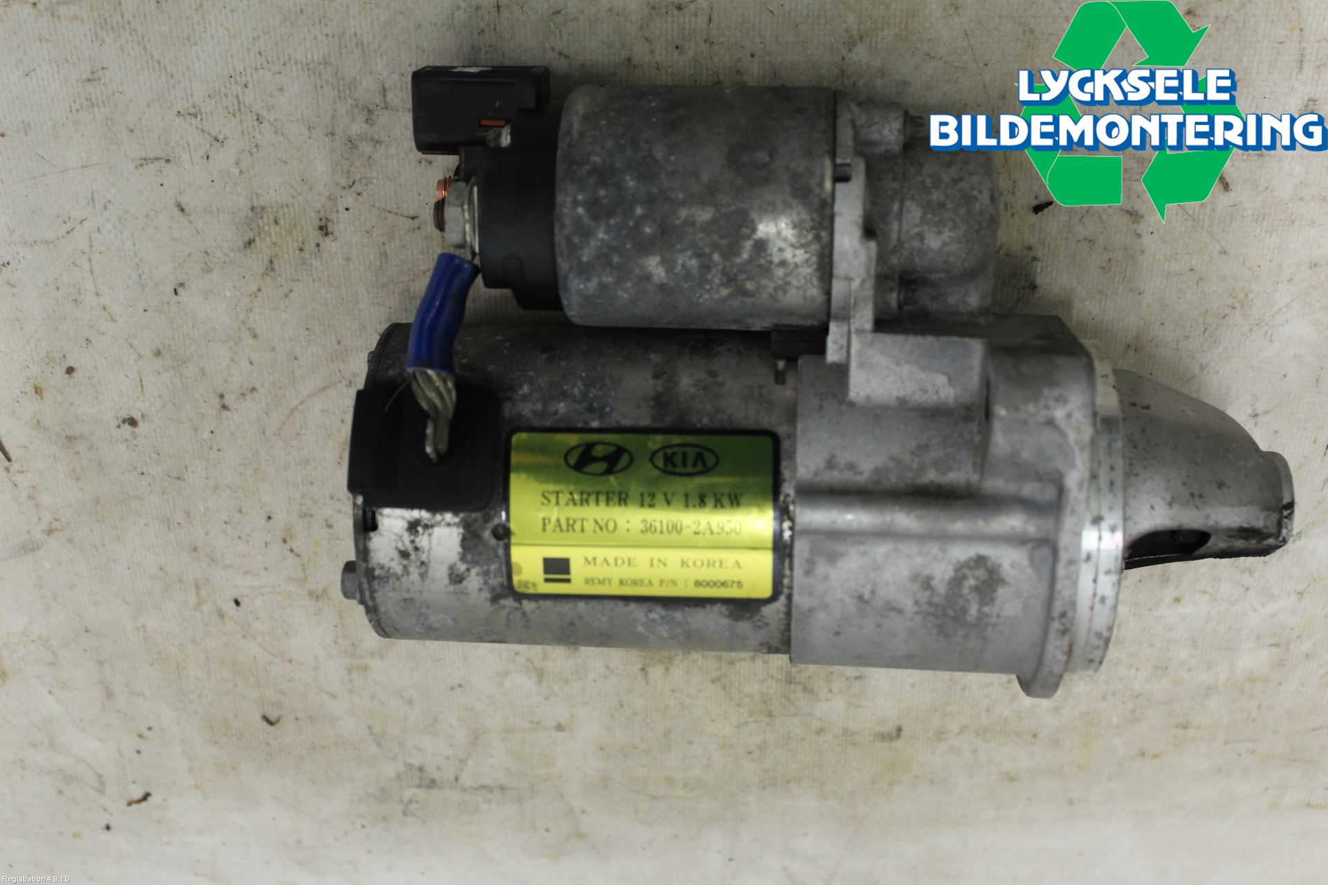 Hyundai TUCSON 05- Startmotor Diesel