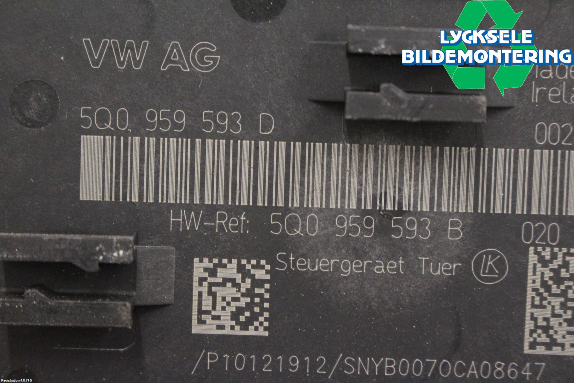 Volkswagen VW PASSAT 15-19 Styrenhet Dörr