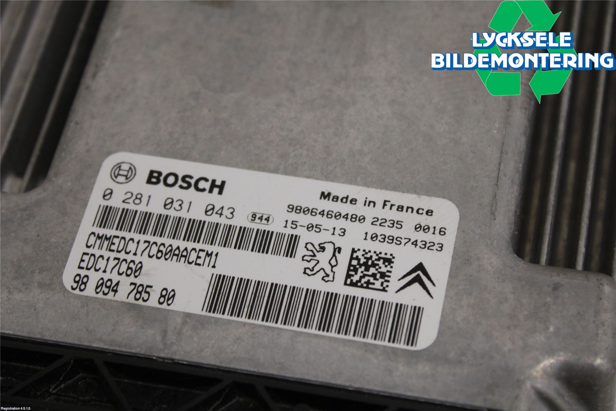 Citroen BERLINGO 08-18 Styrenhet Inspump Diesel