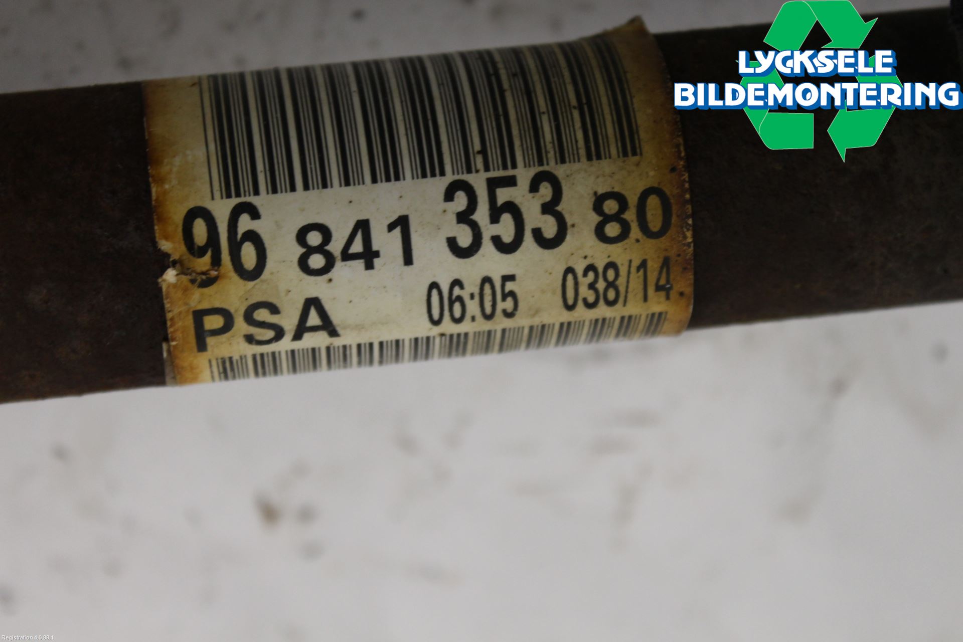 Peugeot 2008 13-20 Drivaxel Fram Vänster