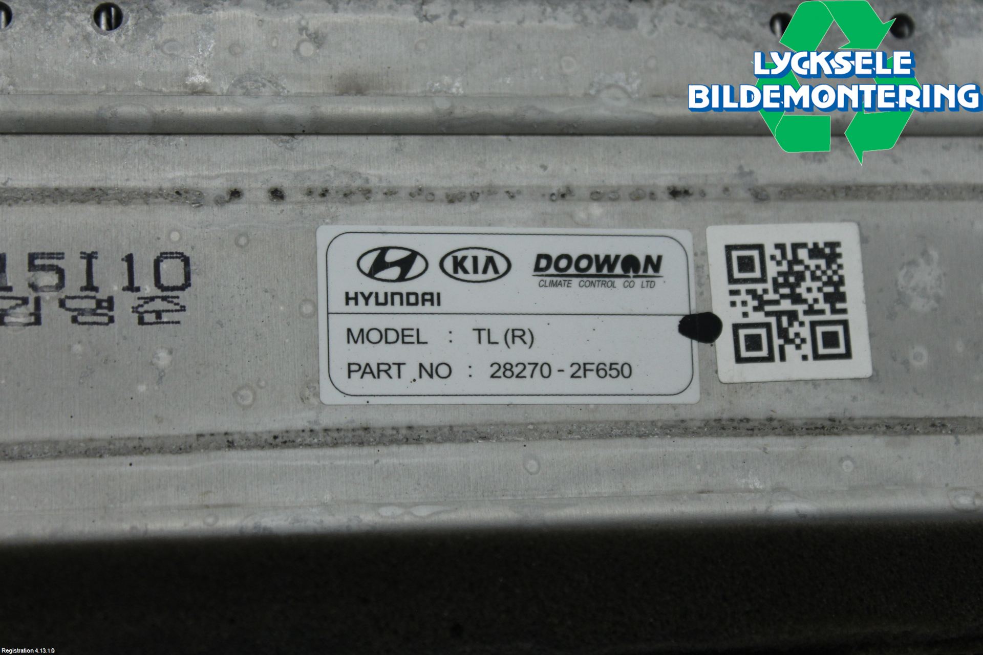 Hyundai TUCSON 05- Laddluft-Intercooler Kyl