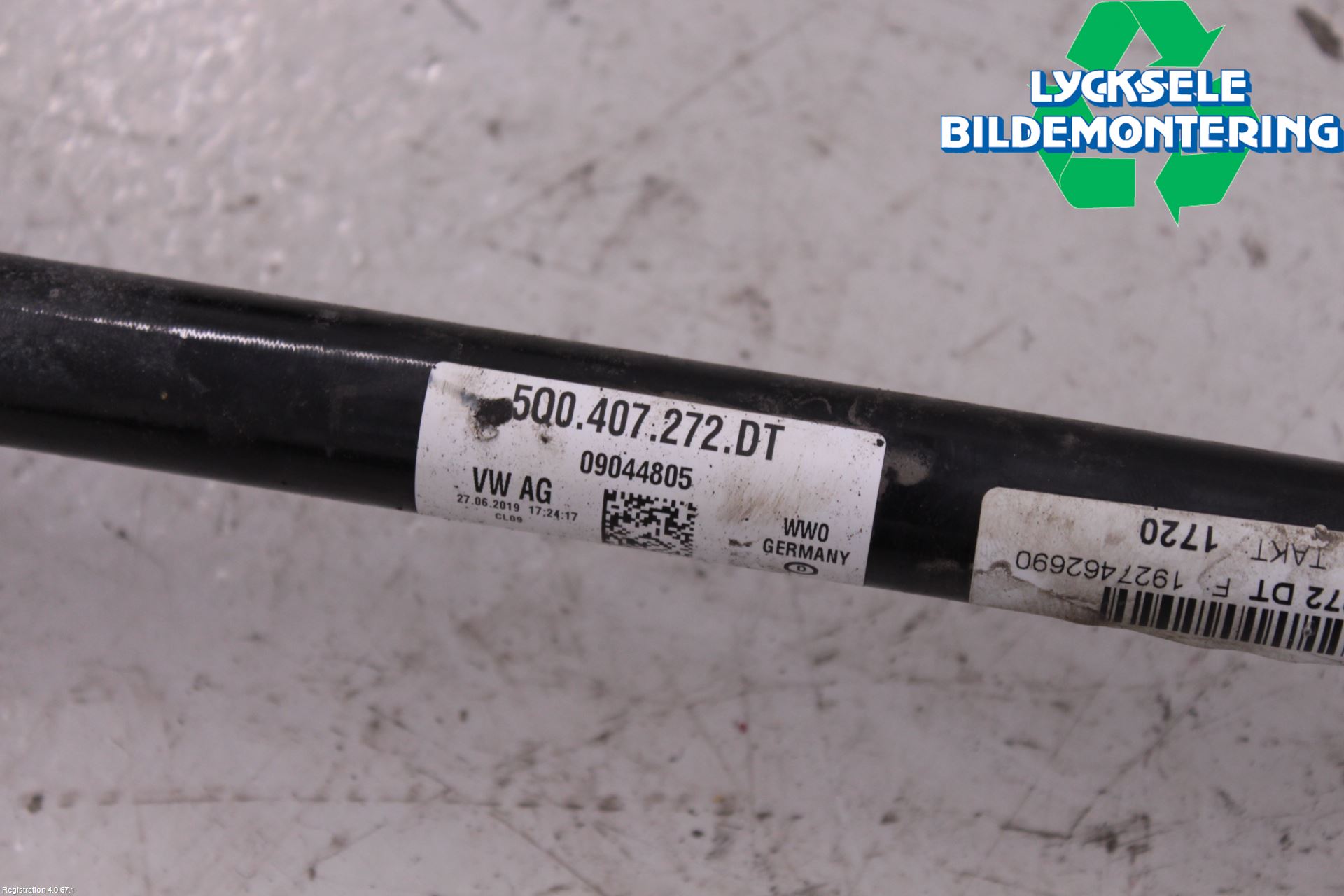 Volkswagen VW GOLF / E-GOLF VII 13-20 Drivaxel Fram Höger