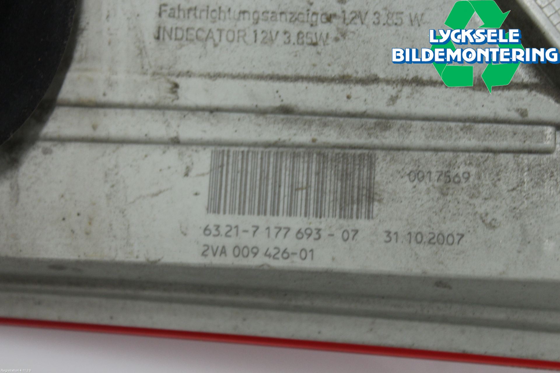 BMW 5 E60/61 Sed/Tou 02-10 Bakljus Vänster