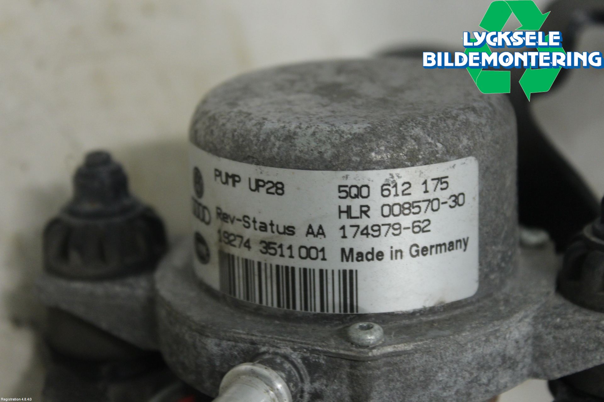 Audi A3/S3 8V 13-20 Vakuumpump