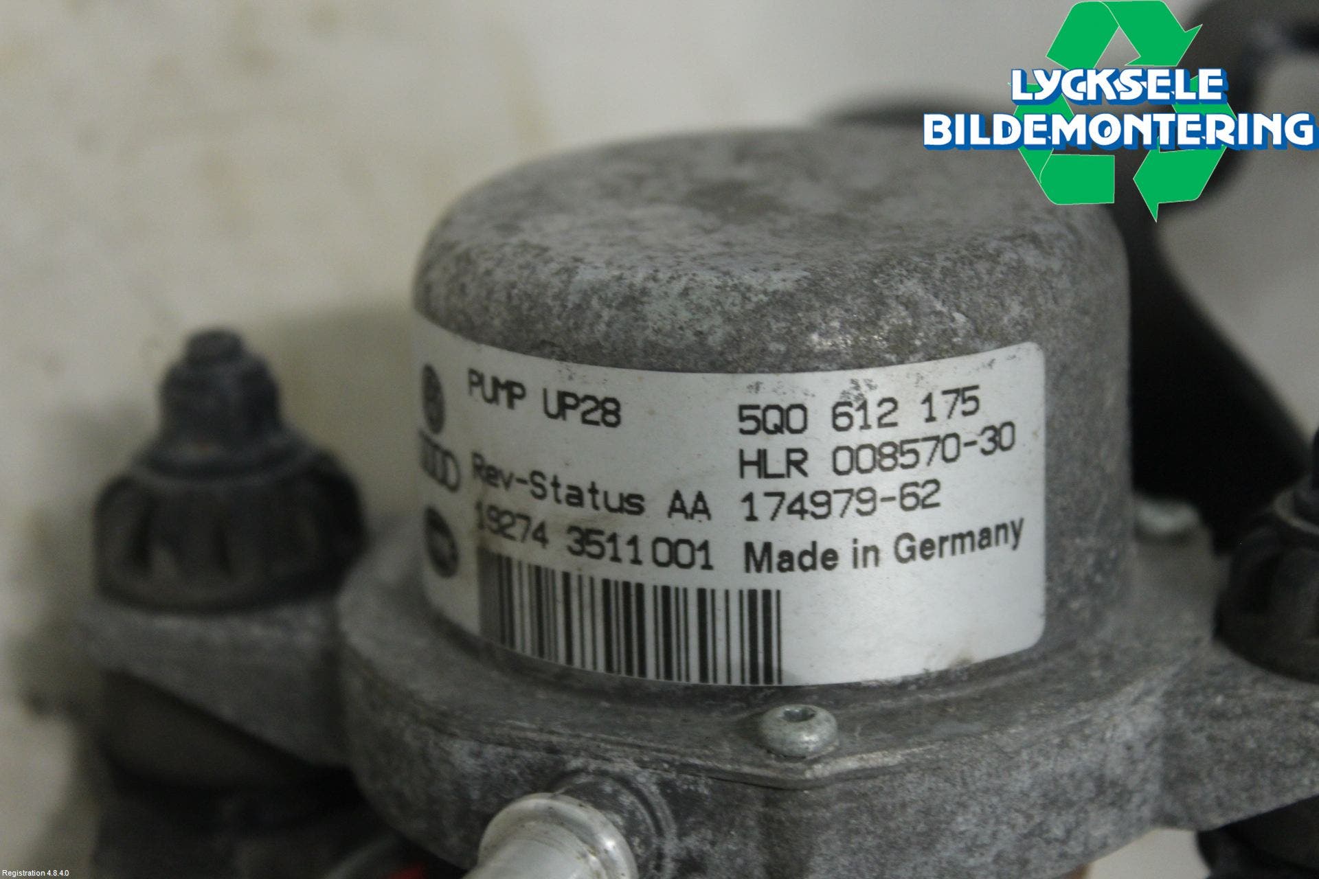 Audi A3/S3 8V 13-20 Vakuumpump