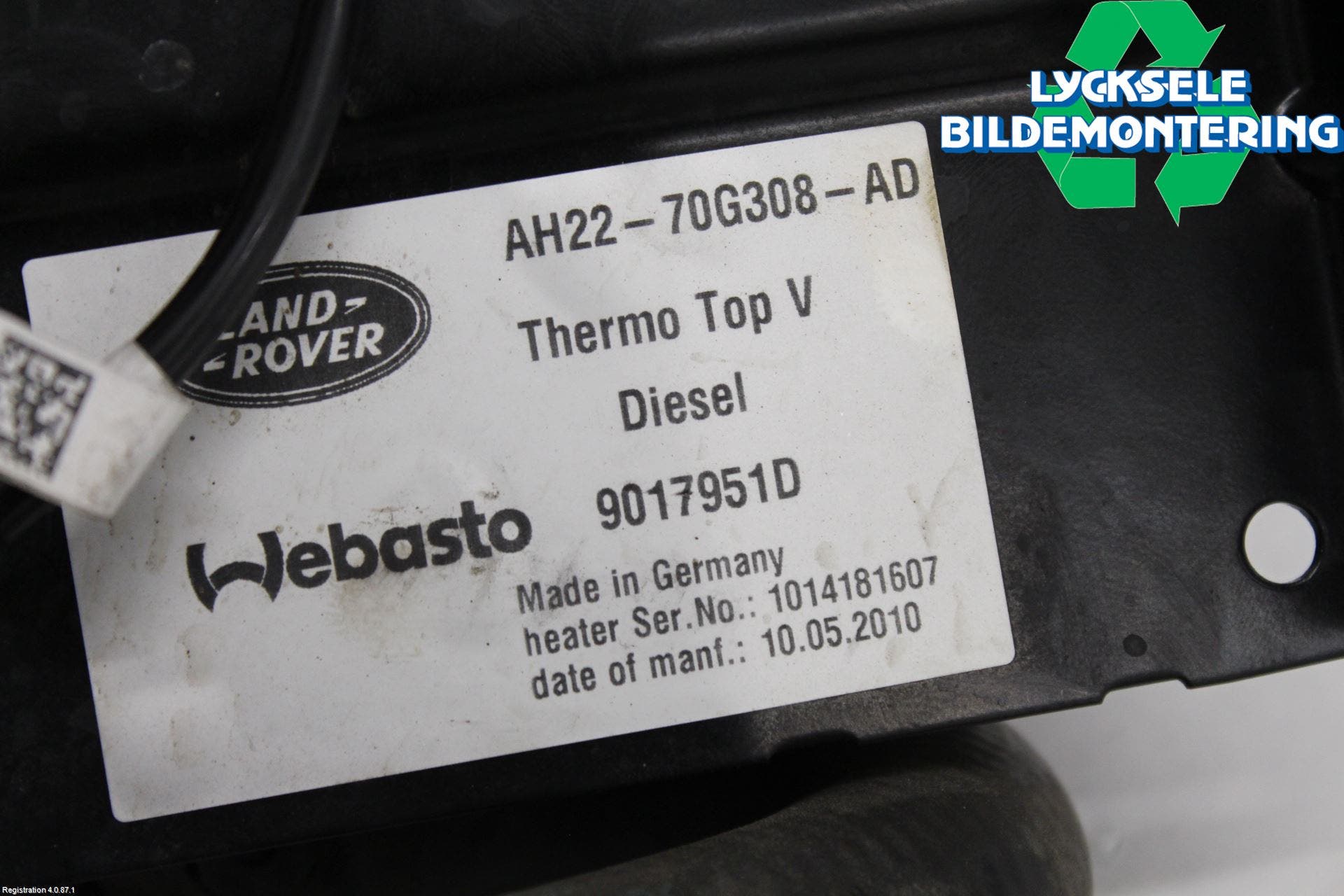 Landrover RANGE ROVER SPORT (L320) 10-13 Dieselvärmare