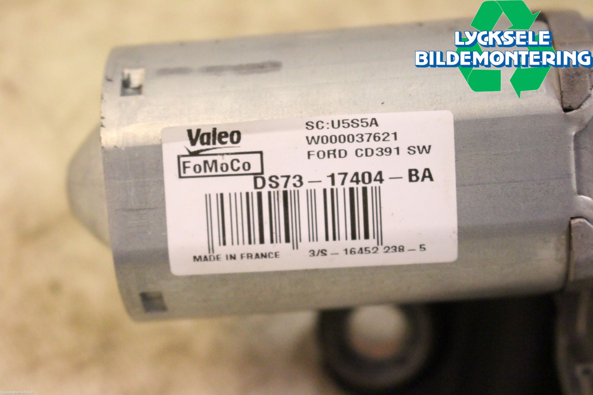 Ford MONDEO 15-22 Torkarmotor Baklucka