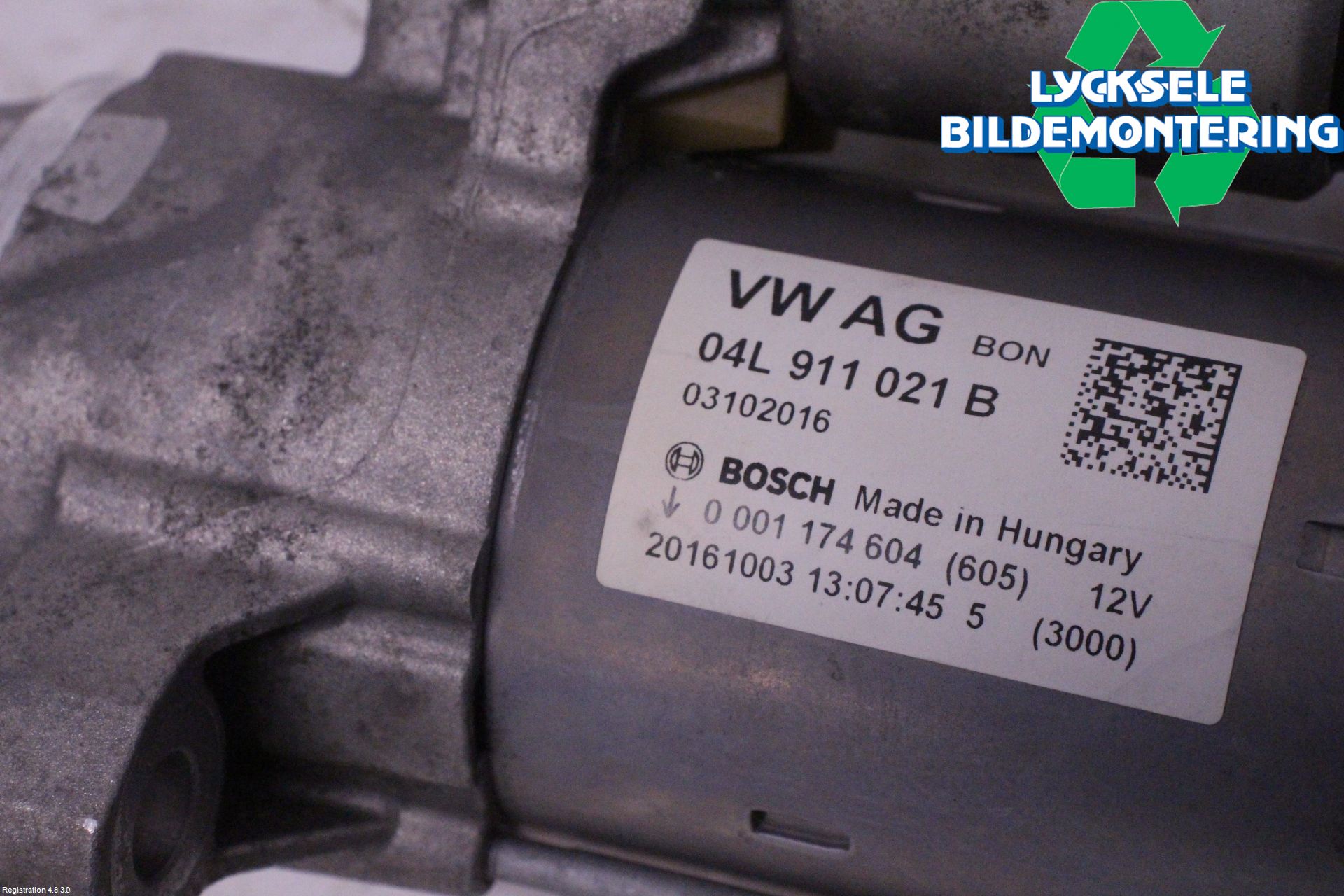 Audi A4/S4 B9 16-19 Startmotor Diesel