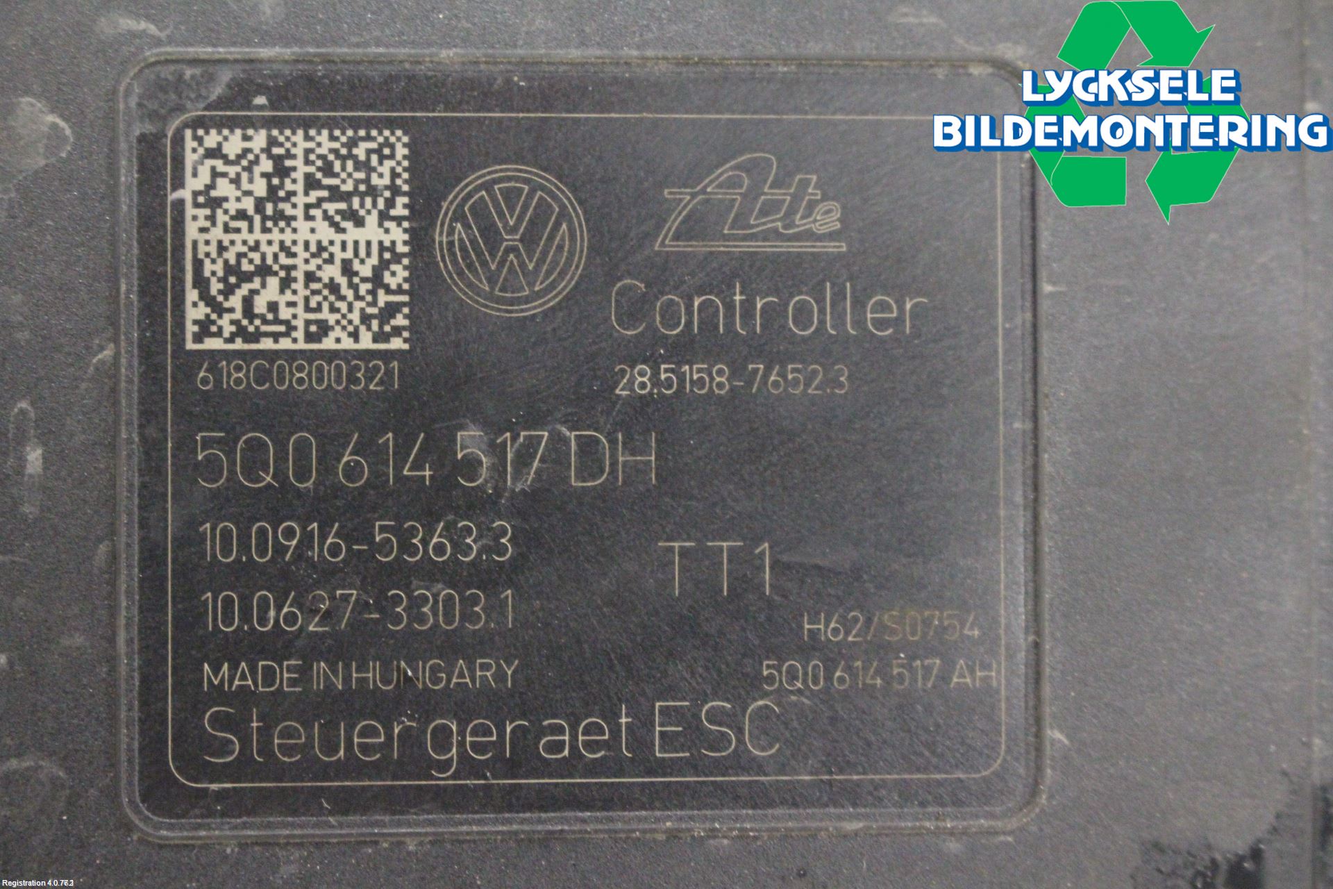 Volkswagen VW PASSAT 15-19 Abs Hydraulaggregat