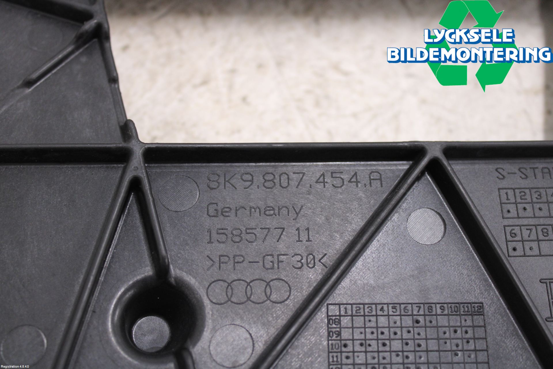 Audi A4 ALLROAD 09-16 Stötfångarfäste Bak Hö