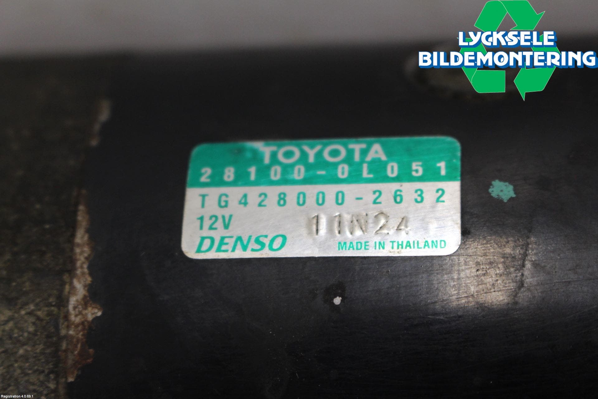 Toyota HILUX 05-16 Startmotor Diesel